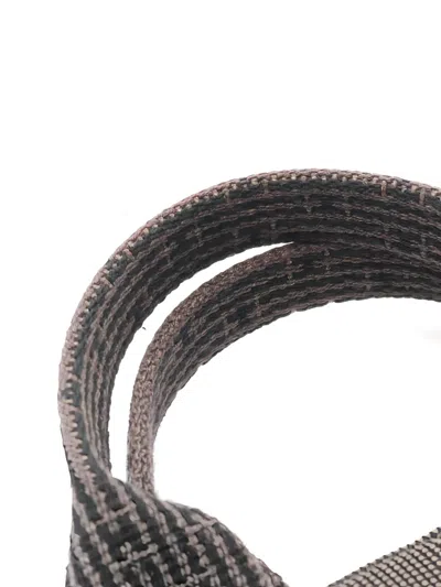 Pre-owned Hermes 2000s Pm Yale Line Canvas Tote Bag In Gray