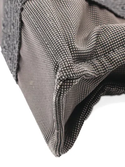 Pre-owned Hermes 2000s Pm Yale Line Canvas Tote Bag In Gray