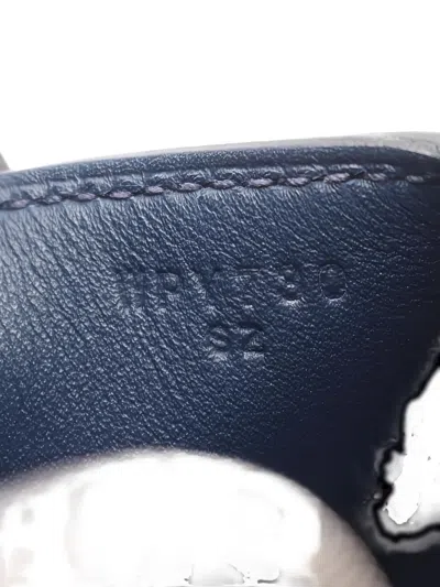 Pre-owned Hermes 2024 Mini Lindy Top-handle Tote Bag In Blue