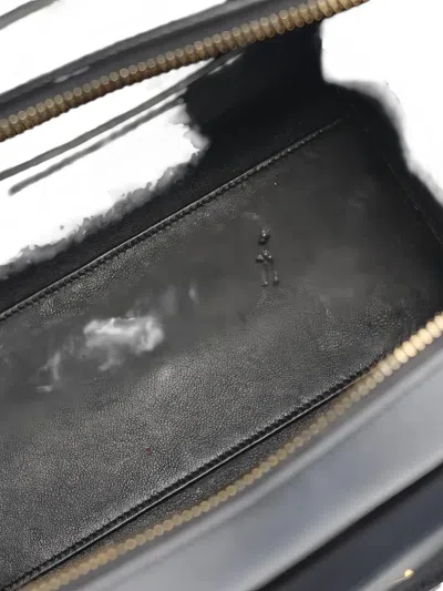 Pre-owned Saint Laurent 2010 Uptown Leather Tote Bag In Black