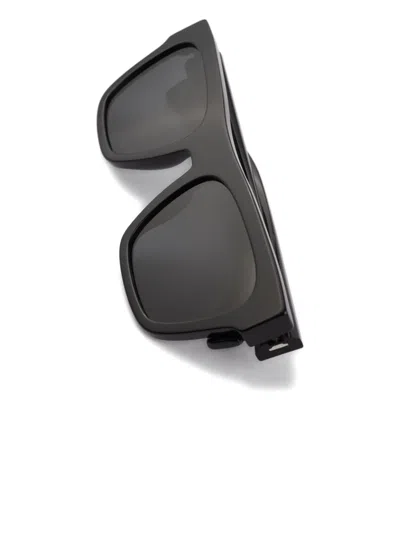 Prada Logo-print Rectangle-frame Sunglasses In Black