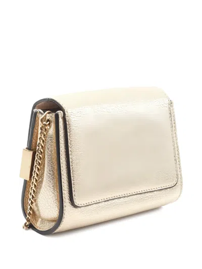 Pre-owned Chloé 2010s Elle Leather Shoulder Bag In Gold