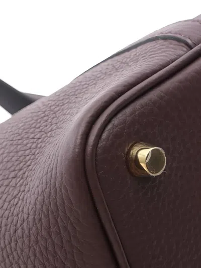 Pre-owned Hermes 2022 Pm Picotin Lock Clemence Tote Bag In Red