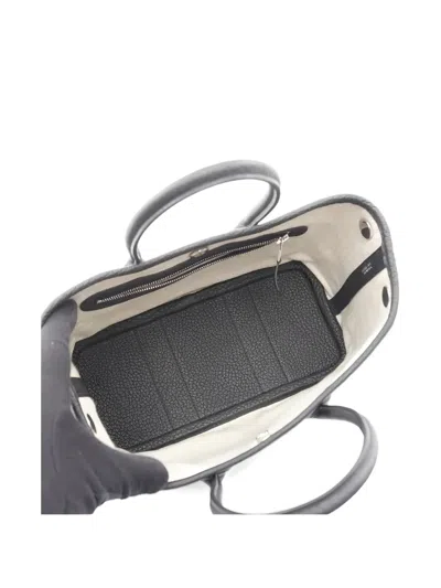 Pre-owned Hermes 2025 23 Neo Garden Leather Tote Bag In Black