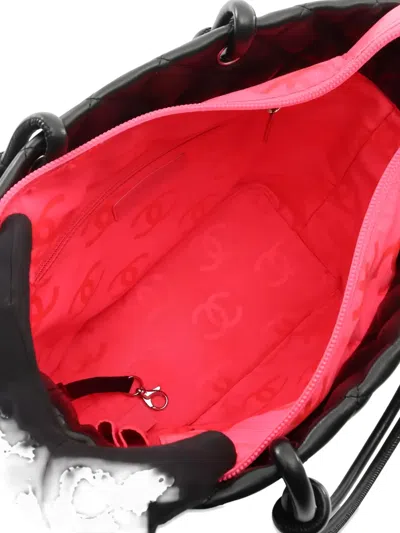 Pre-owned Chanel 2005-2006 Medium Cambon Tote Bag In Black