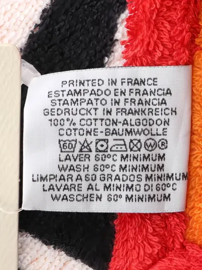 Pre-owned Hermes 2020s 3 Surfs Printed Beach Towel In Red