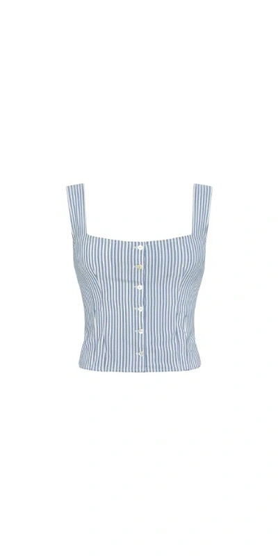 Montce Mandy Top Classic Blue Stripe