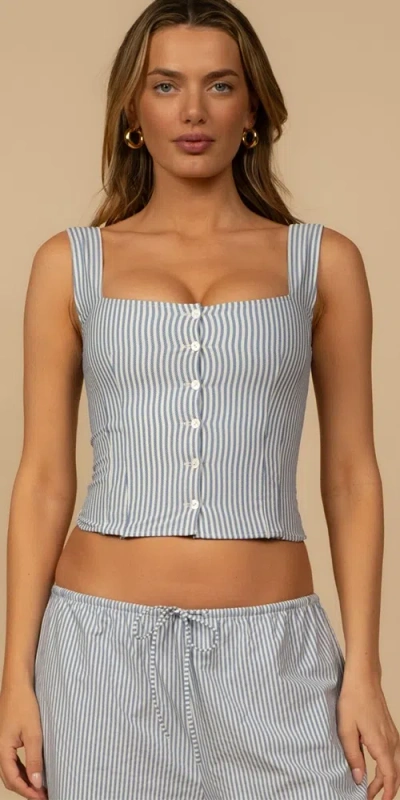 Montce Mandy Top Classic Blue Stripe