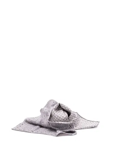 Brunello Cucinelli Patterned Silk Scarf In Multi