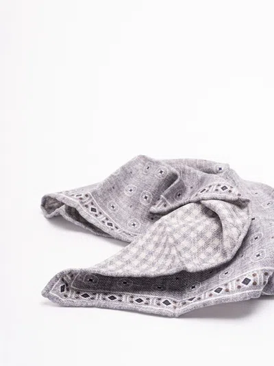 Brunello Cucinelli Patterned Silk Scarf In Multi
