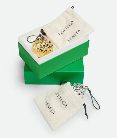 Bottega Veneta Set Of Two Check Ornaments In Multi