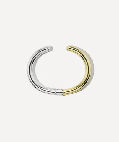 Marla Aaron Sterling Silver Hinged Cuffling Bracelet In Multi