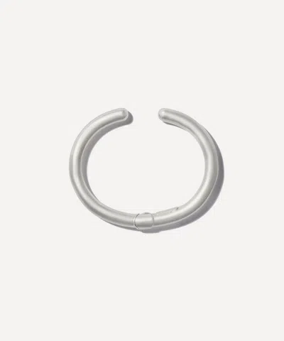 Marla Aaron Mixed Metal Hinged Cuffling Bracelet In White