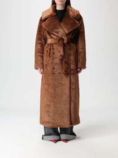 The Frankie Shop Coat  Woman Color Brown In Brown