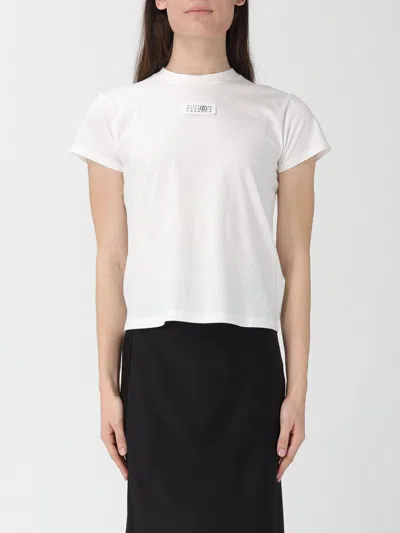Mm6 Maison Margiela T-shirt  Woman Color White In White