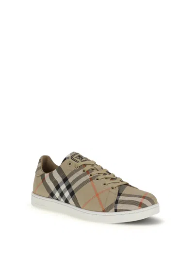 Burberry Multicolor Polyamide Low Top Sneakers In Multi