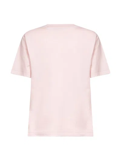 Burberry Cotton Ekd Graphic Crew Neck T-shirt In Pink