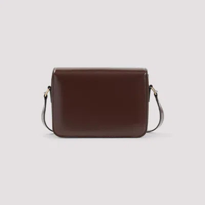 Celine Teen Triomphe Adjustable Strap Shoulder Bag In Brown