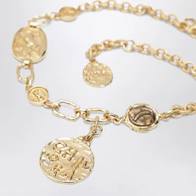 Chloé Gold Medals Choker In Gold