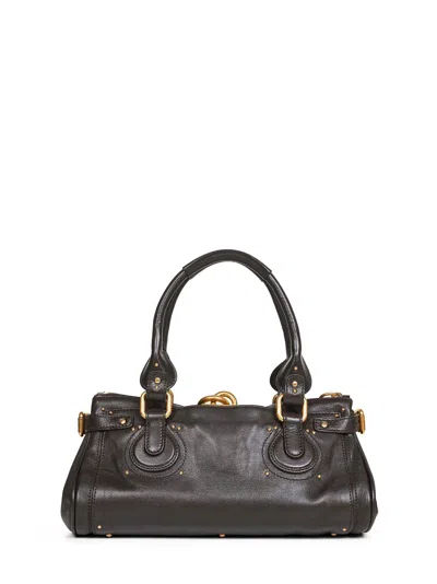Chloé Women Kohl Brown Paddington Shoulder Bag In Multi