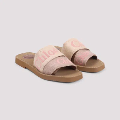 Chloé Woody Flat Mules Women In Multi