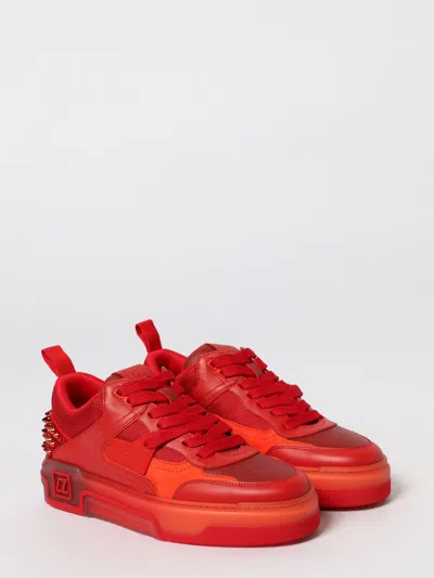 Christian Louboutin Sneakers Men Red In Multi