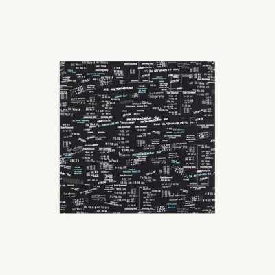 Mm6 Maison Margiela Jacquard Print Square Scarf In Multi