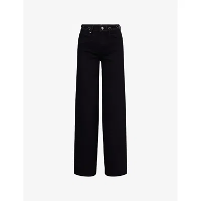 Paige Womens  Sasha Wide-leg Stretch-denim Jeans In Multi