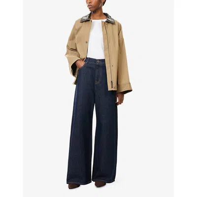 Weekend Max Mara Omens  Multia Round-neck Cotton-jersey Top In White