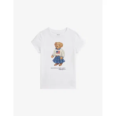 Polo Ralph Lauren Bear-print T-shirt In White