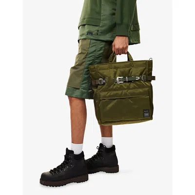 Toga Virilis Mens  Toga X Porter Nylon Shoulder Bag In Brown