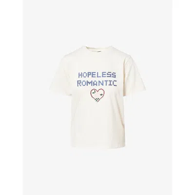 Weekend Max Mara Omens  Hopeless Romantic Cross-stitch Cotton-jersey T-shirt In Multi