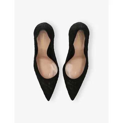 Gianvito Rossi Womens  Claudia 105 Lace Courts In Black