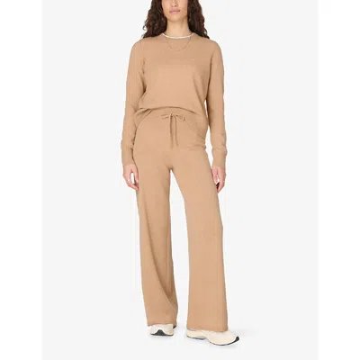 Sweaty Betty Womens  Cashmere Crew Neck Jumper In Neutral