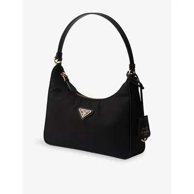 Prada Re-edition 2005 Re-nylon And Saffiano Mini Bag In Black