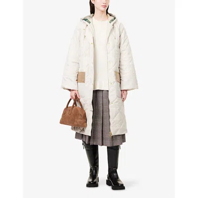 Barbour Womens  Braidley Hooded Quilted Shell Jacket In Pink