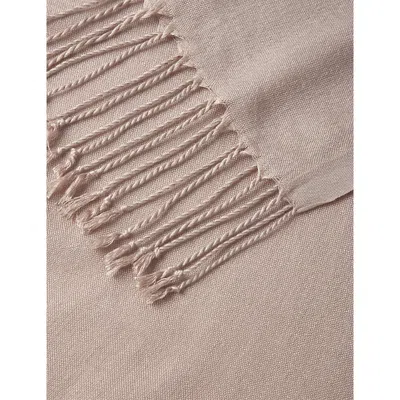 The White Company S  Fringed-edge Wool-blend Scarf