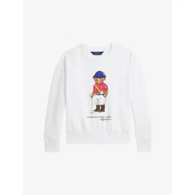 Polo Ralph Lauren Polo Bear Fleece Sweatshirt In White