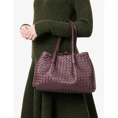 Bottega Veneta Womens  Pinacoteco Medium Leather Shoulder Bag