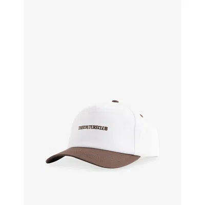 The Couture Club Mens  Copyright Cotton Baseball Cap In White