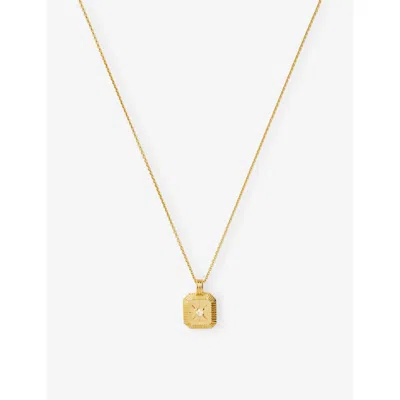Missoma Womens  Birthstone 18ct Yellow-gold Vermeil Necklace In Gold