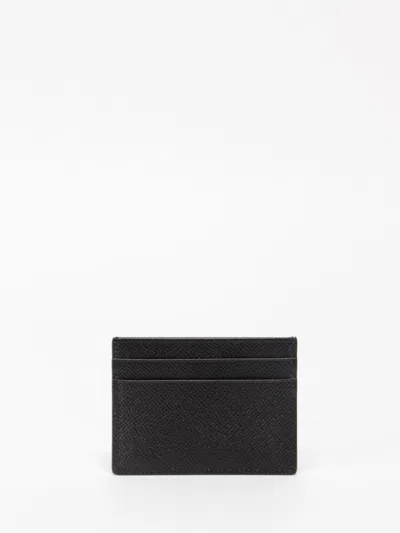 Dolce & Gabbana Women Dauphine Calfskin Card Holder In Black