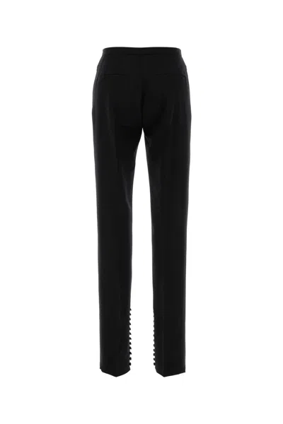 Dries Van Noten Women Black Wool Blend Pandoris Pant In Multi