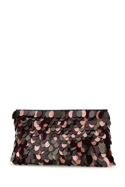 Dries Van Noten Women Embellished Fabric Clutch In Multi