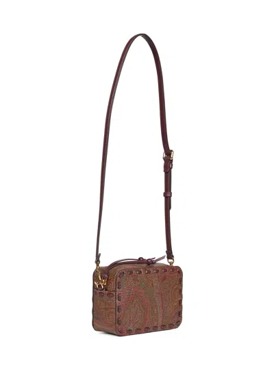 Etro Women Brown Arnica 1984 Paisley Crossbody Bag In Multi