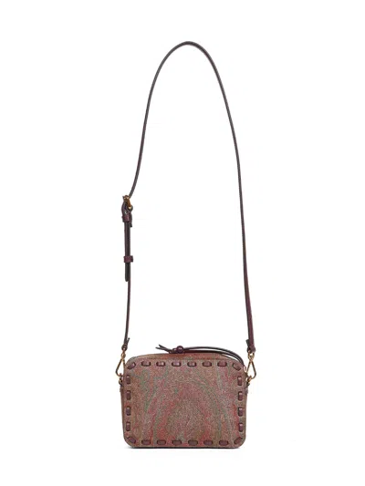 Etro Women Brown Arnica 1984 Paisley Crossbody Bag In Multi