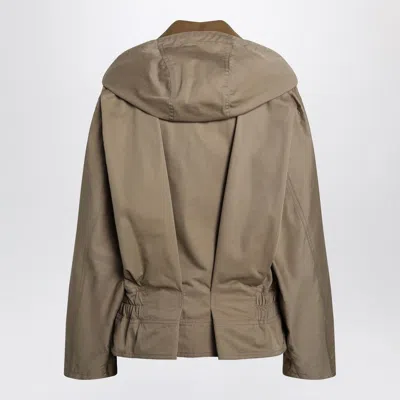 Fendi Beige Cotton Jacket Women In Brown