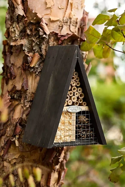 Terrain A-frame Native Bees Insect Hotel In Black