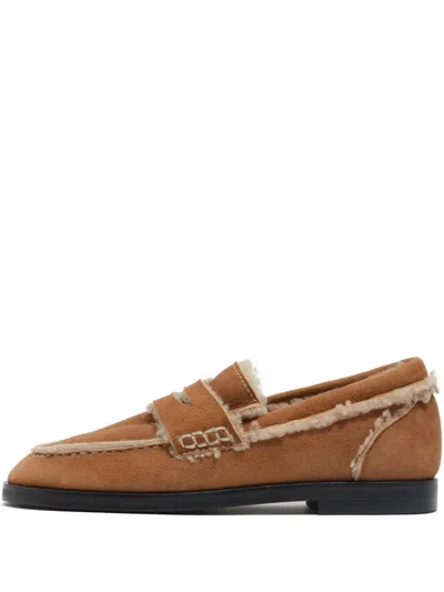 Bimba Y Lola Loafer Mit Riemen In Brown