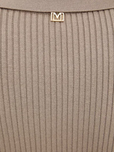 Marciano By Guess Geripptes Midikleid In Brown